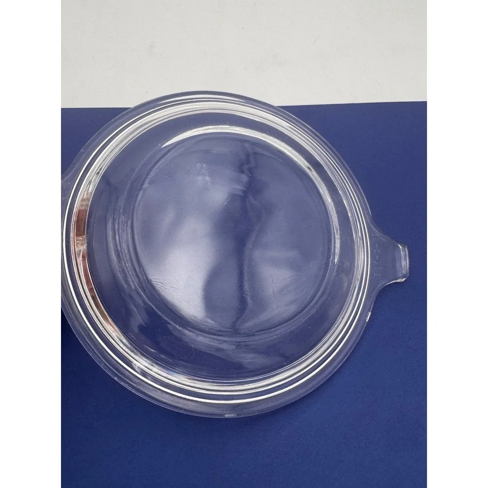 Pyrex Clear Glass Casserole Lid 681-C-21 Round Replacement Cover 7 Inch Handle